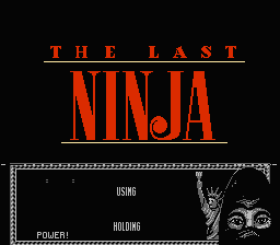 The Last Ninja title screenshot